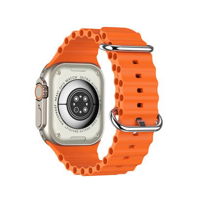 V200 New Fashion Ultra 2.2 Large Screen Ip68 Waterproof Sport Smart Watch With Wearfit Pro App Orange