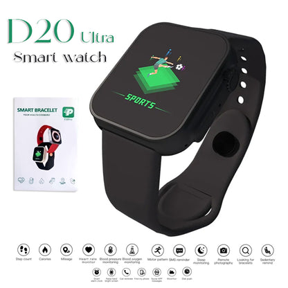 D20 Ultra Fitness Bracelet Blood Pressure Bluetooth Heart Rate Monitor With Fitpro App (black)