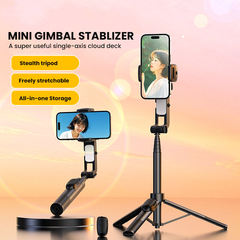 A8s Gimbal Stabilizer Tripod 360 Degree Rotation Stable Photography