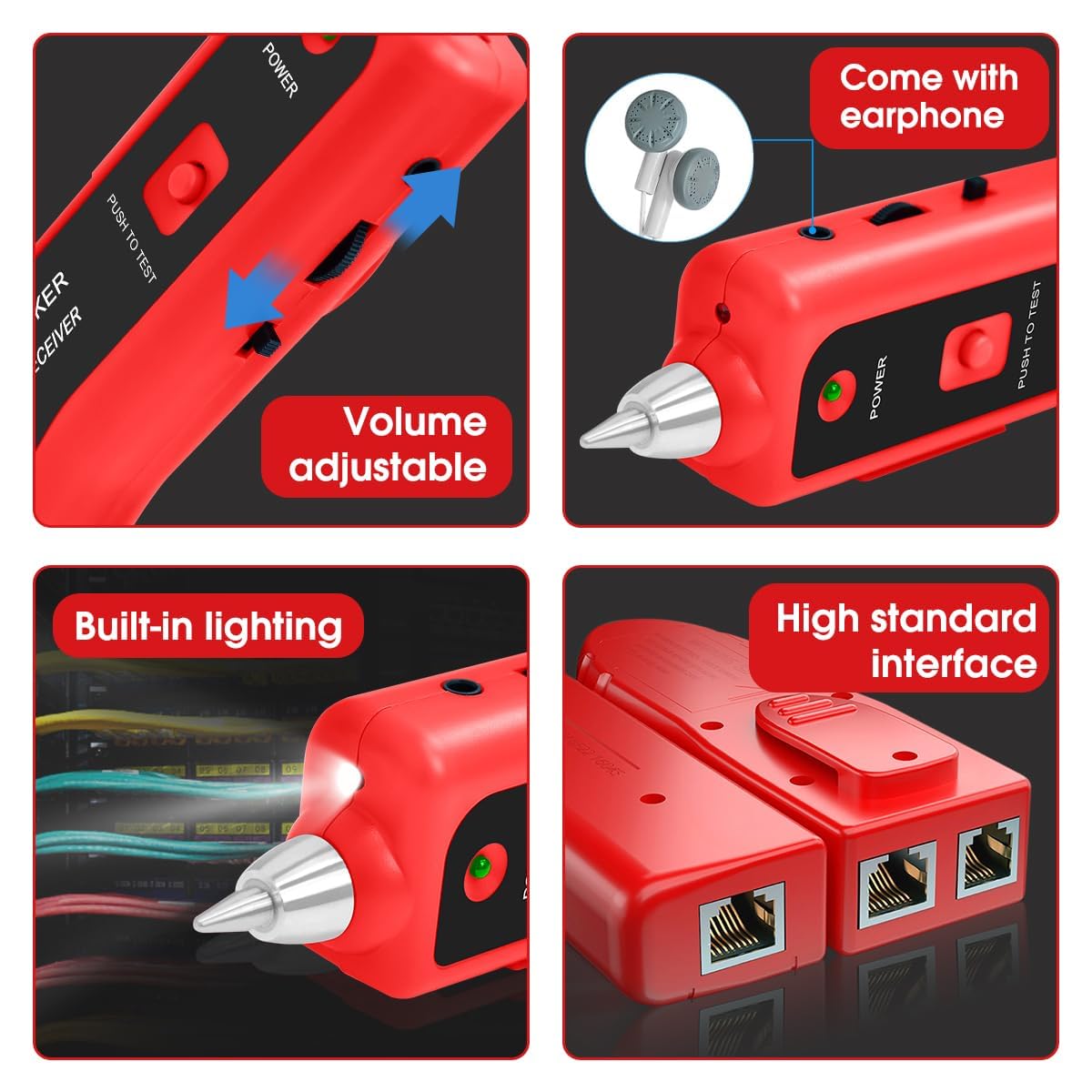 868 Network Lan Phone Tester Wire Tracker Usb Coaxial Cable Tester