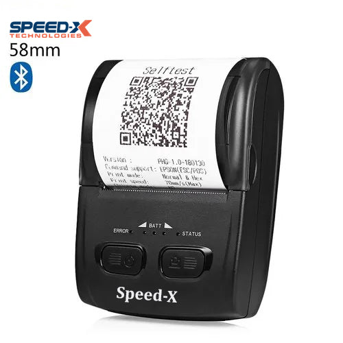 Speed-x Bt500m Mini Portable Bluetooth+usb Printer 58mm