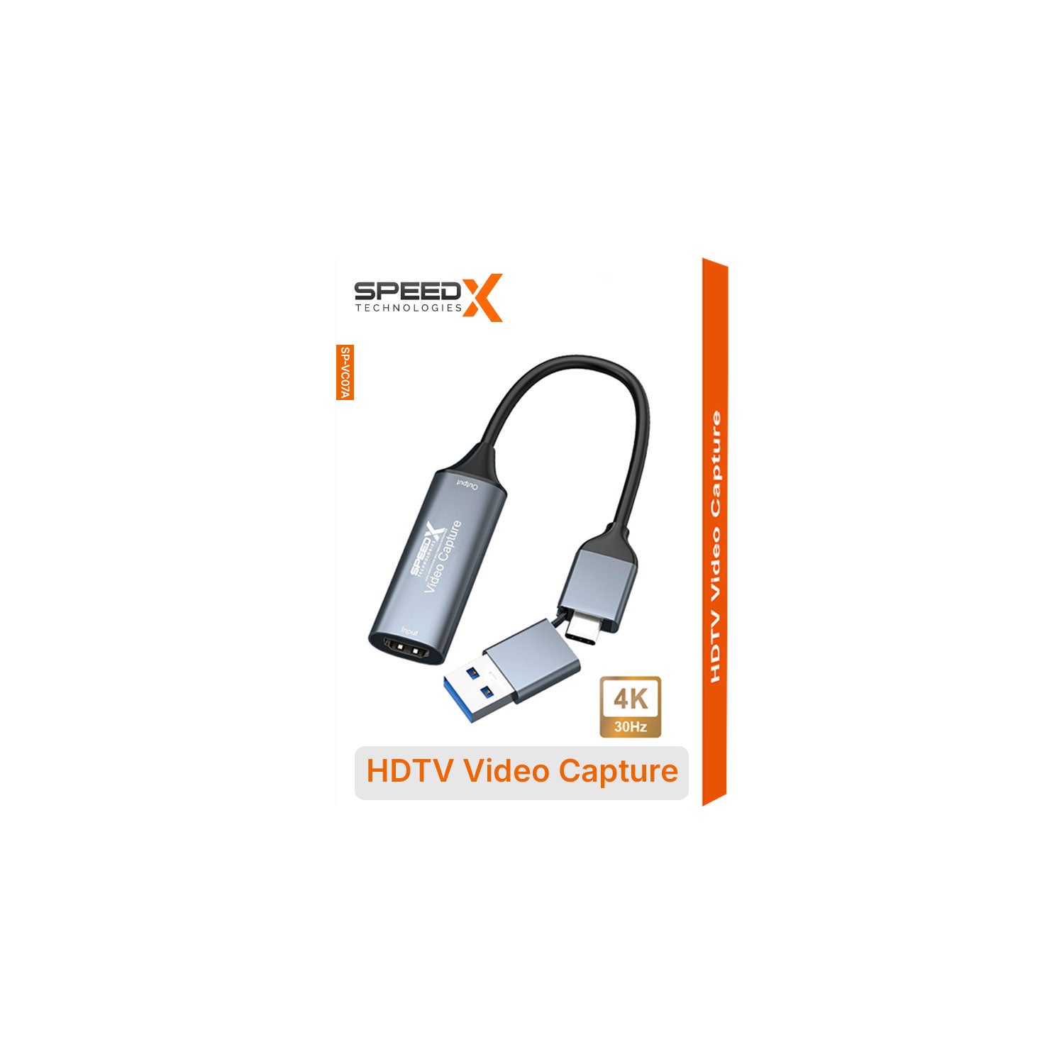 Speedx Sp-vc07a Video Capture 2in1 Usb A / C To Hdmi Connector