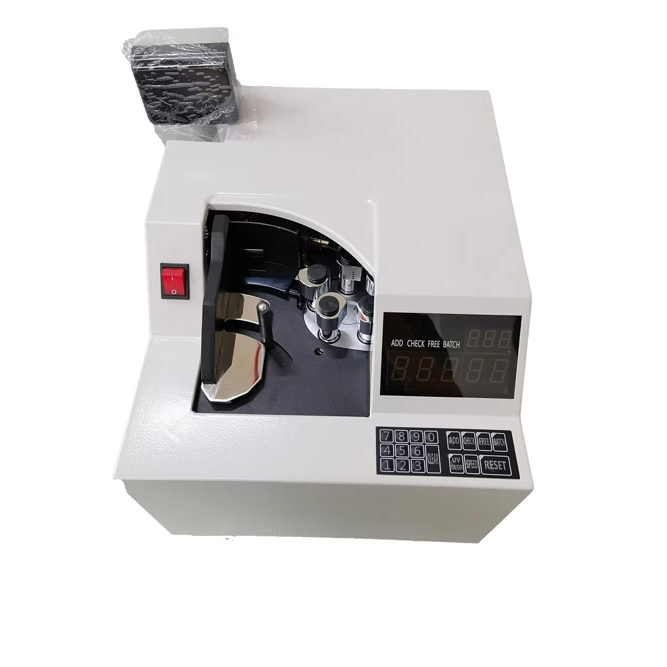 Speedx S129 Desktop Vacuum Banknote Counter With Customer Display High Speed Cash Counting Machine