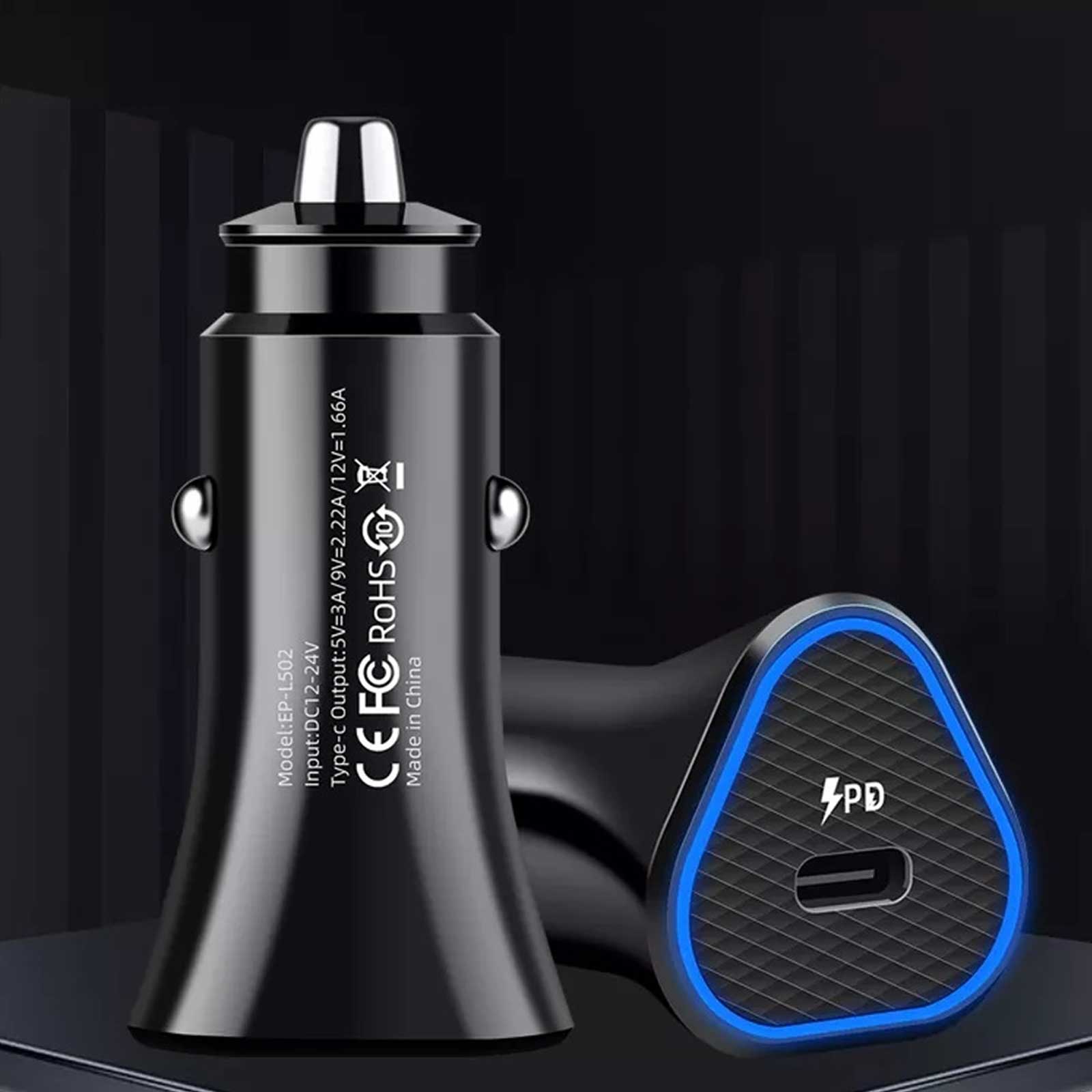 Samsung Car Charger Fast Charging 3.0 Type C 25w With Type C Cable