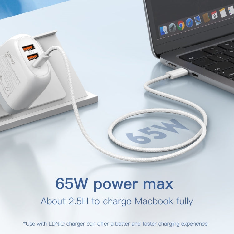 Ldnio Lc901c 65w Pd 3.2 Type-c To C Fast Charging Data Cable