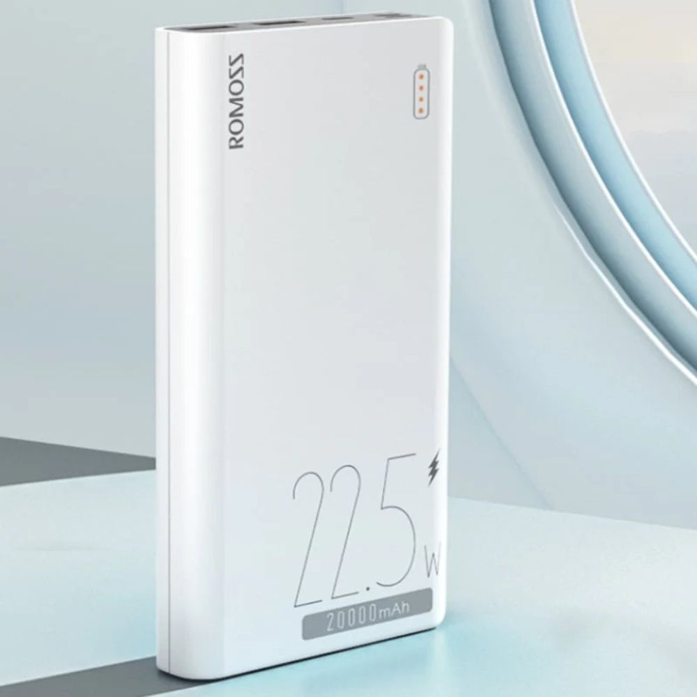 Romoss Psl20 Simple 20 With 3 Input Power Bank 20000mah 22.5w Pd Super Fast Charging