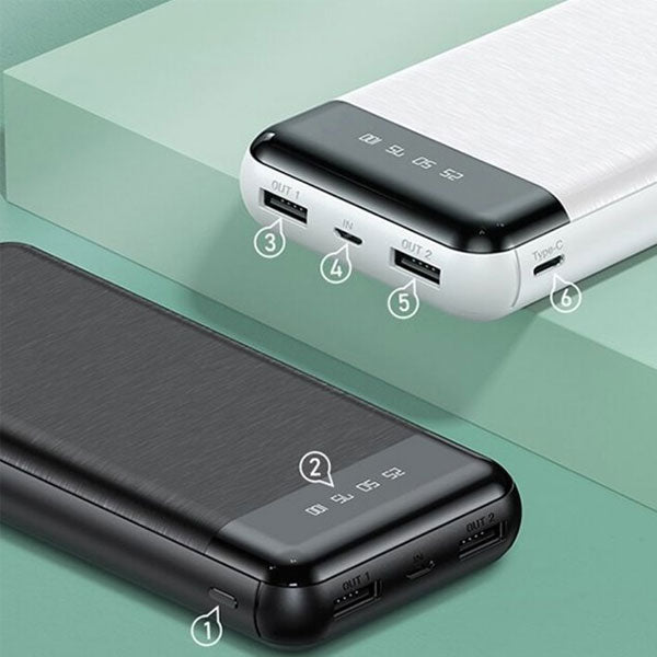 Remax Wk Power Bank 20000mah Wp-163 Black