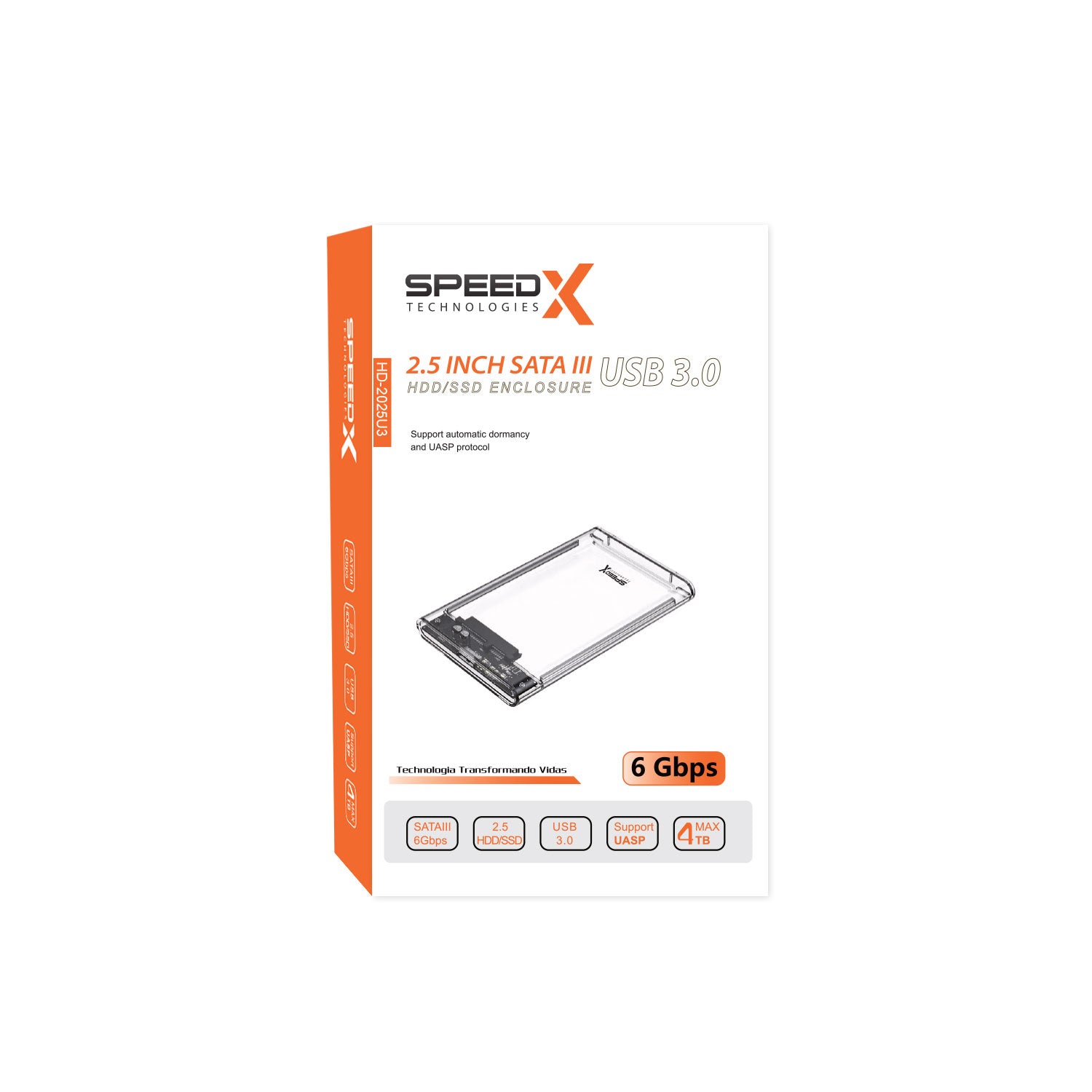 Speedx Hd-2025u3 Hdd Crystal Case 2.5 Inch 3.0