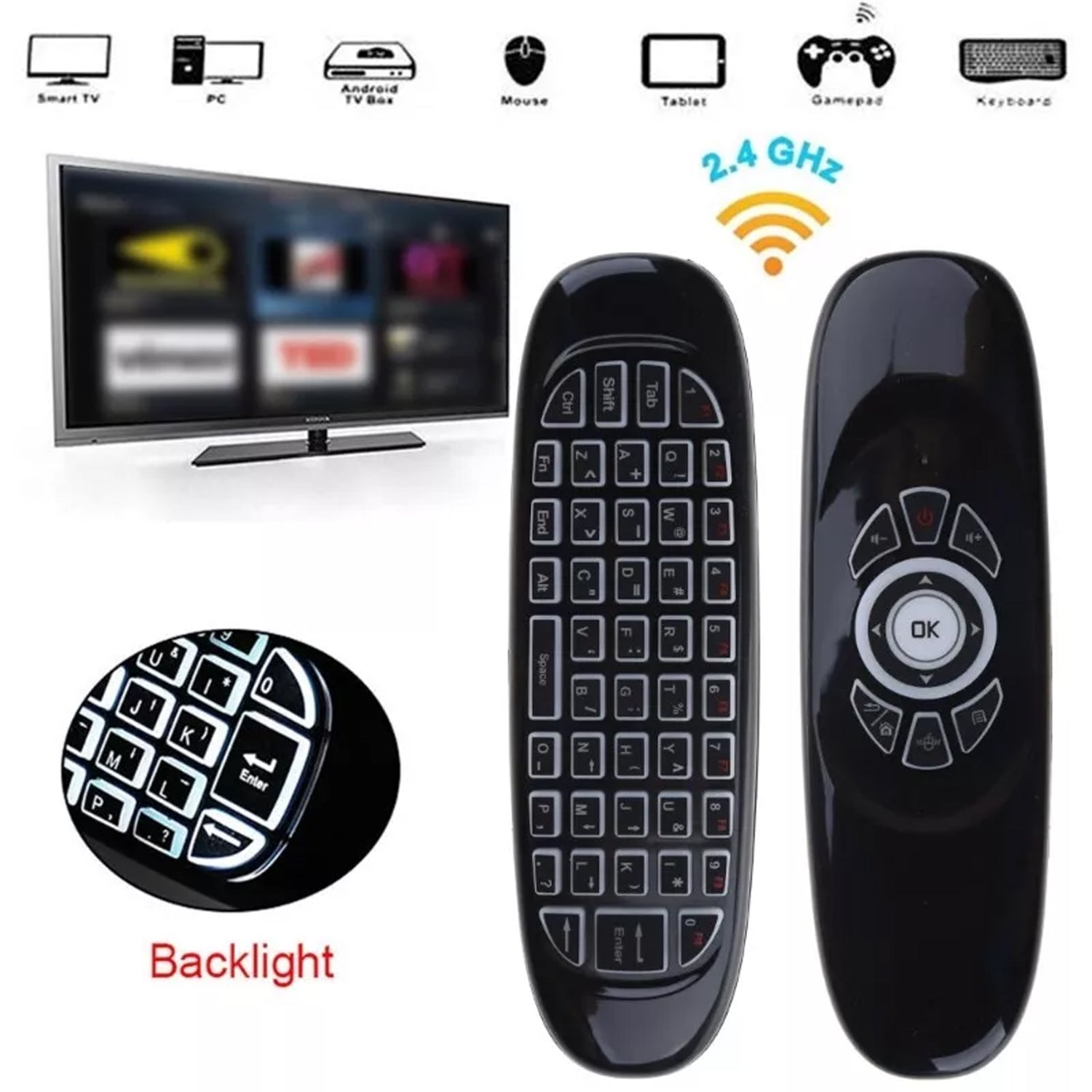 Speedx C120 Rgb 7 Backlight Air Mouse