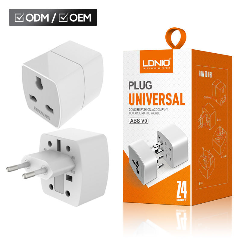 Ldnio Z4 Universal 6a Travel Adapter For Uk Us Eu Au Universal Plug