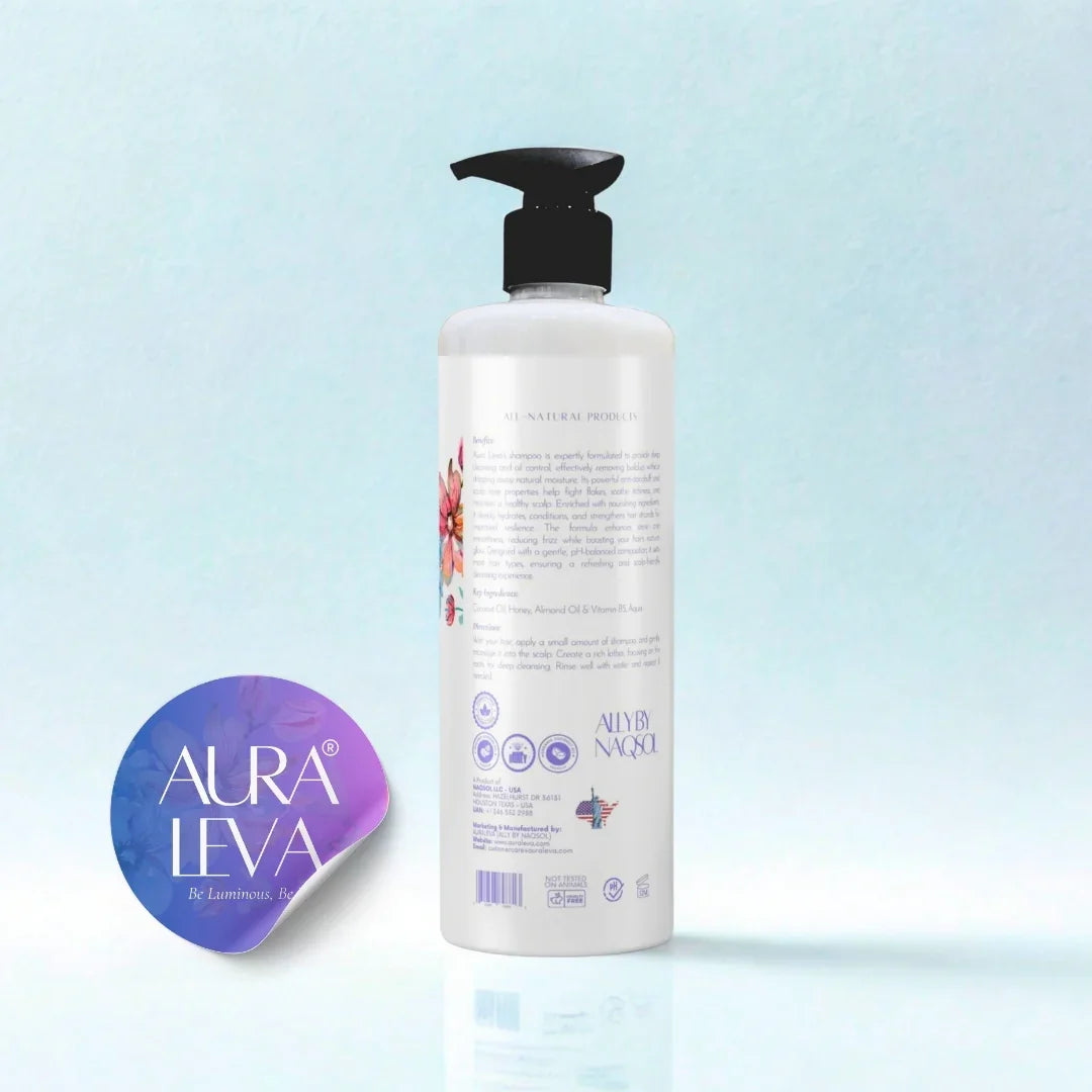 Clariluxe Shampoo (450ml) with Coconut Oil, Honey, Almond Oil & Vitamin B5