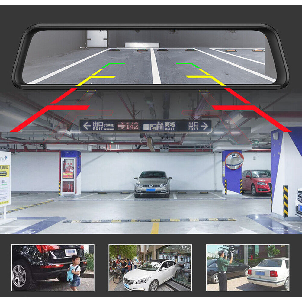 L830 Car Dvr Mirror Dual Camera Front/back 1080p