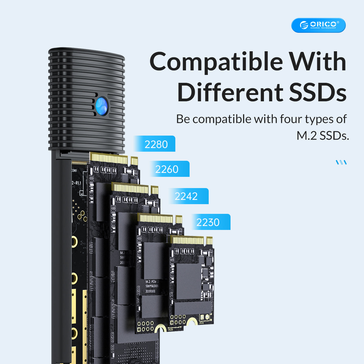Pwm2-g2 Orico Ssd M2 Nvme Hard Drive Encloure