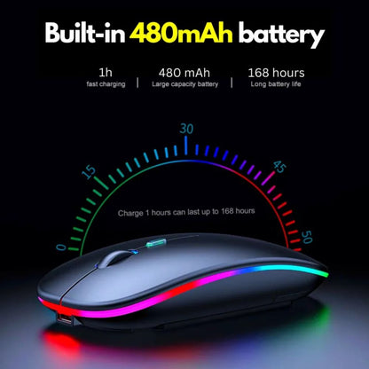 Hp W10 Wireless Rgb Bluetooth, Wireless, Rechargeable Slim Mouse