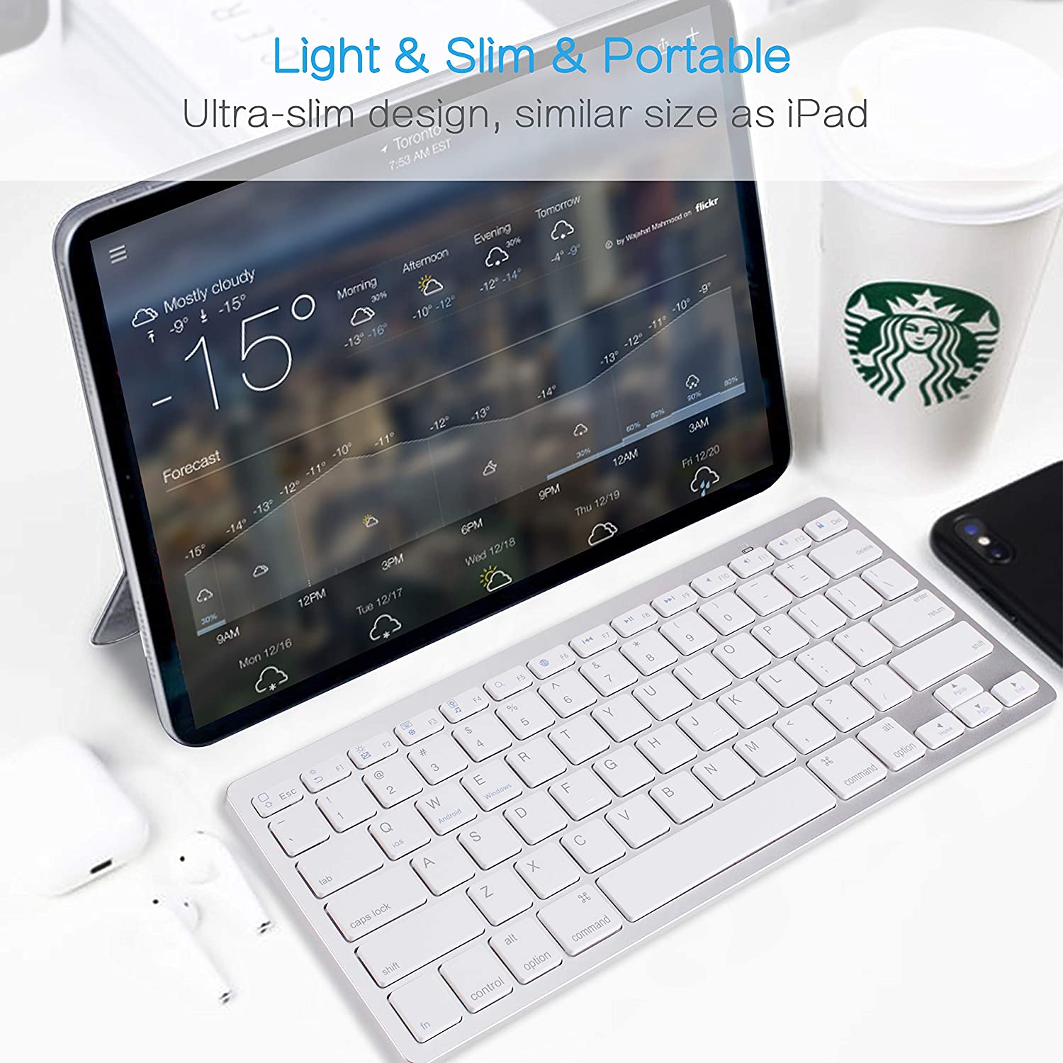 Bluetooth Keyboard Blue X5