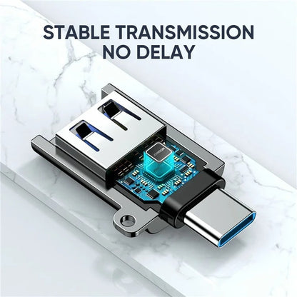Joyroom S-h151 Type-c Male To Usb Female Adapter Silver