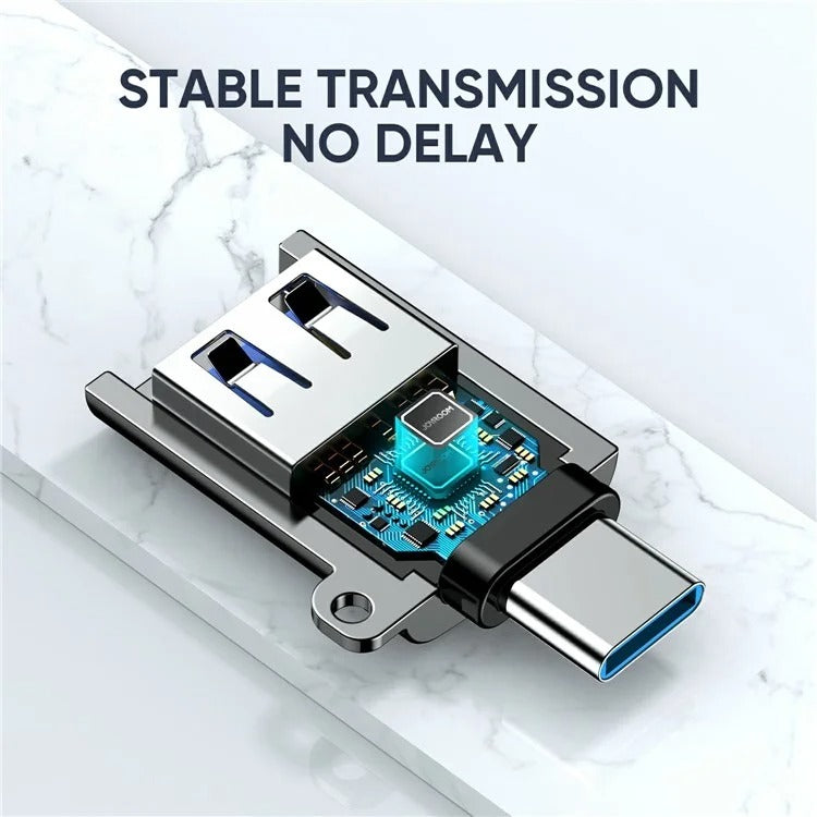 Joyroom S-h151 Type-c Male To Usb Female Adapter Silver