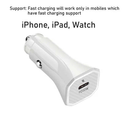Iphone Car Charger Usb-c 20w