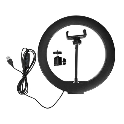 26cm Led Studio Camera Ring Light Photography With Mobile Holder