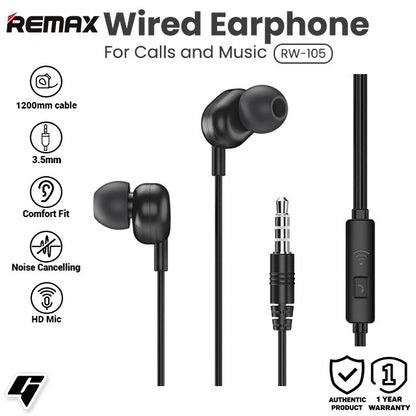 Remax Stereo Handsfree Rw 105