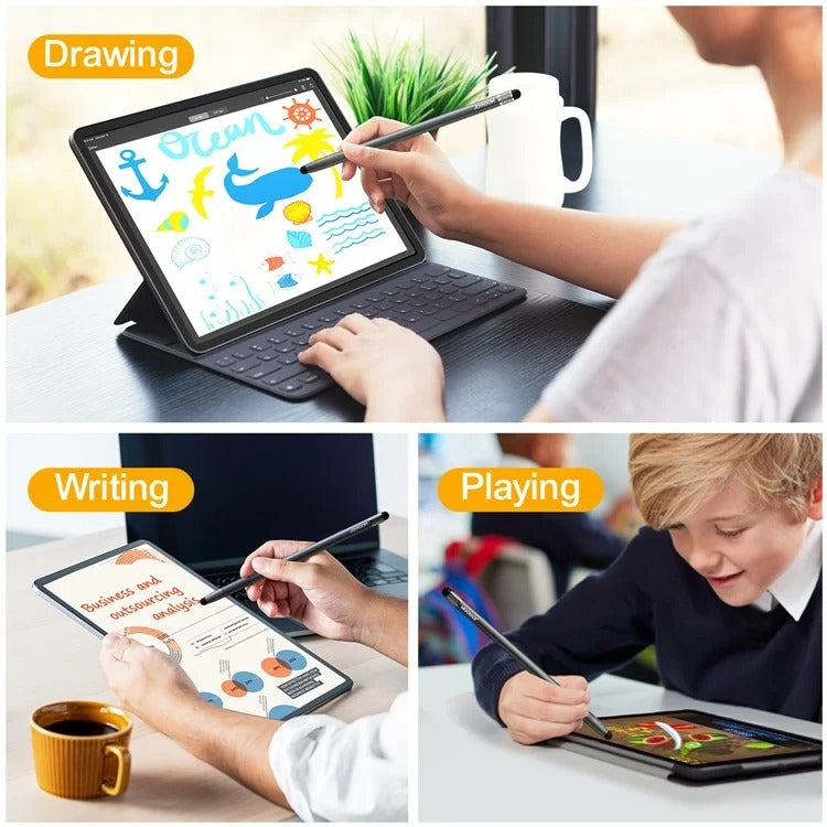 Joyroom Jr-dr01 Dual Tips Passive Stylus Pen For Phones & Tablets (black)