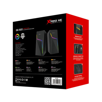 Xtrike Me Sk-503 Dream My Life Backlit 2in1 Soundbar Speaker
