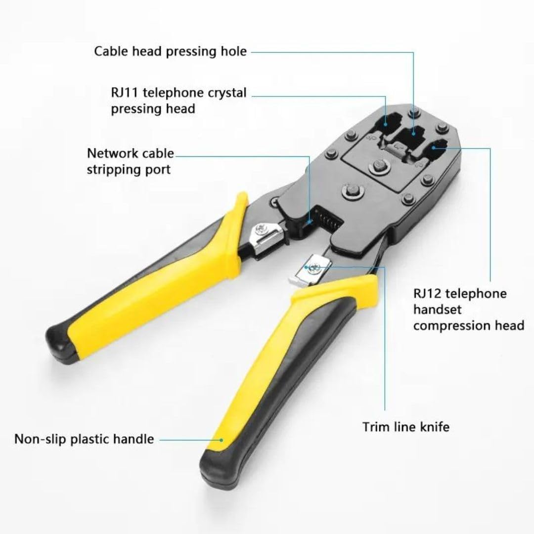 Bosi Network Plug Crimping Tool 4p/6p/8p Cutter & Stripper