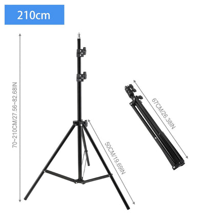 210cm Selfie Ring Light Portable Tripod Stand Fit For Live Photo Studio