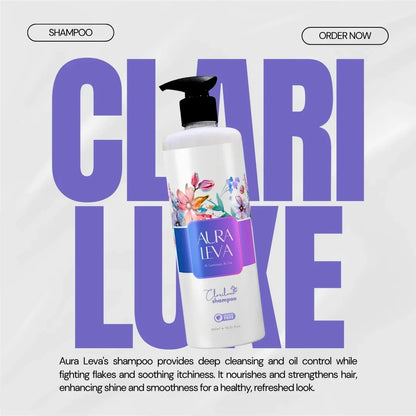 Clariluxe Shampoo (450ml) with Coconut Oil, Honey, Almond Oil & Vitamin B5