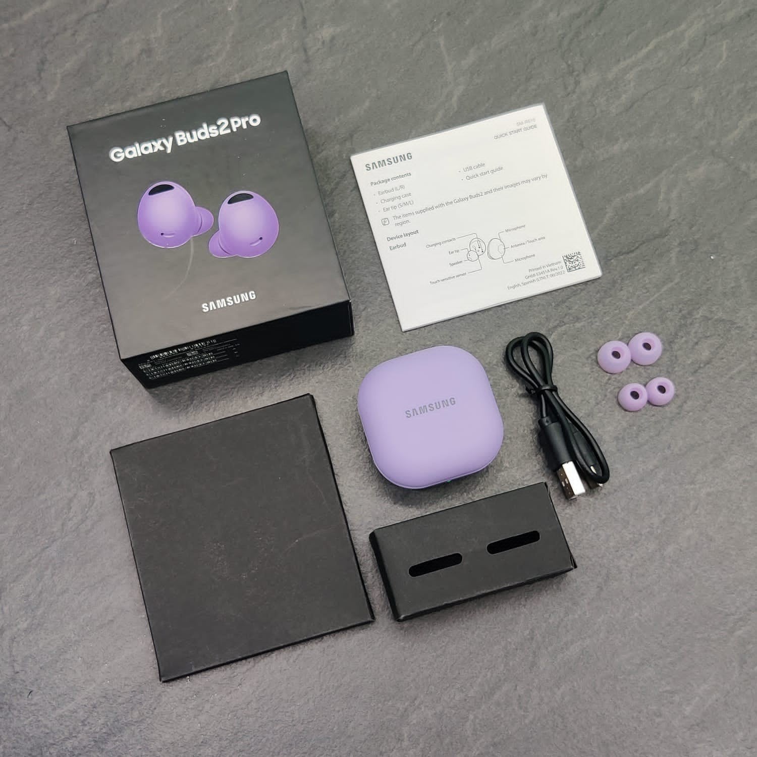 Samsung Galaxy Buds 2 Pro True Wireless Bluetooth Earbuds Bora Purple