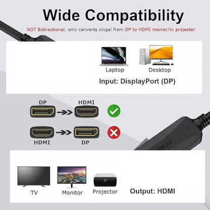 D Port To Hdmi Cable 1.8m