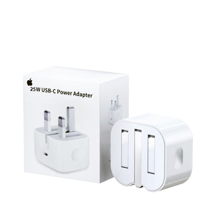 25w Iphone Usb-c Pd Power Adapter Charger 3 Pin (uk Pin)