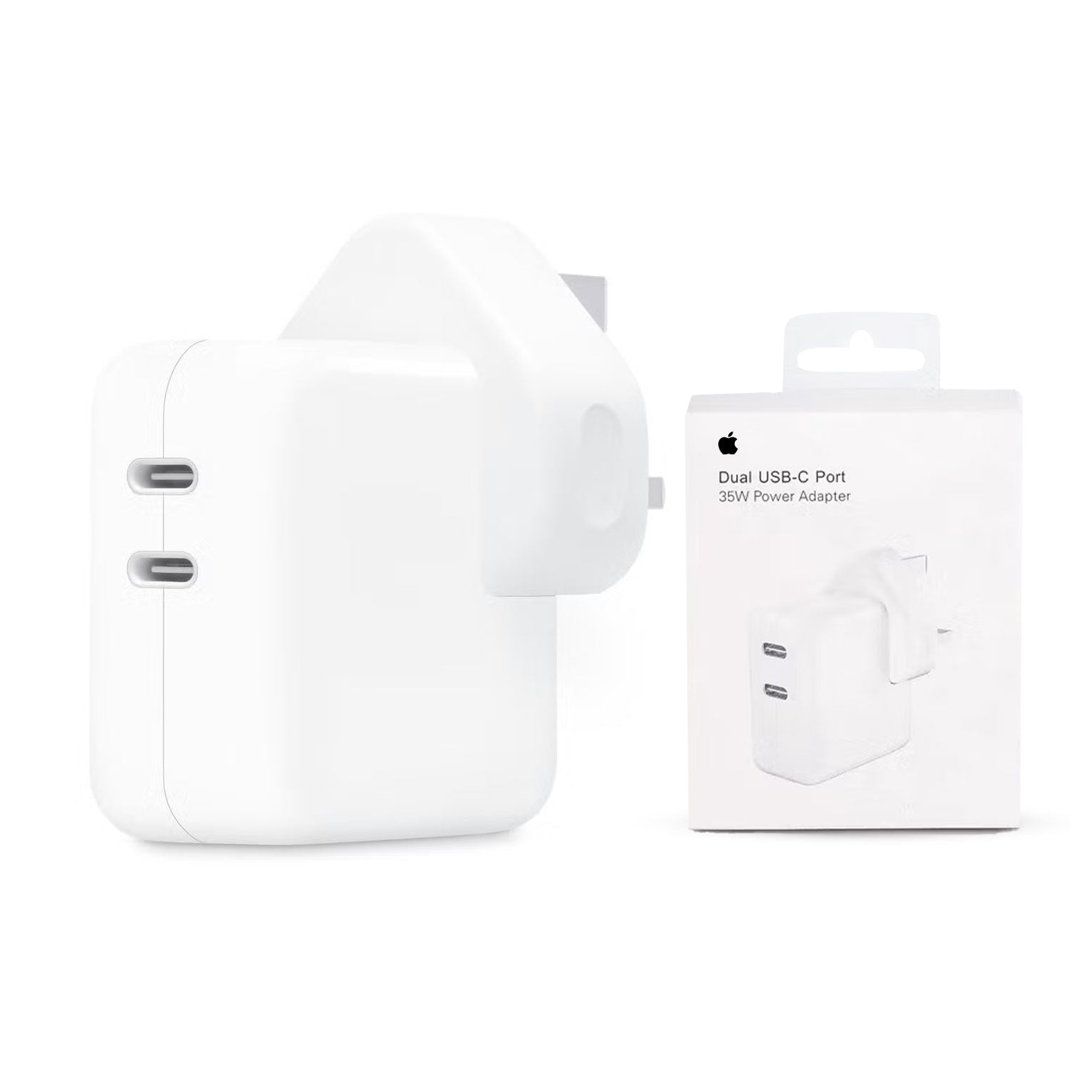 Iphone 35w Uk 3 Pin Dual Type C Fast Charging Pd Adapter