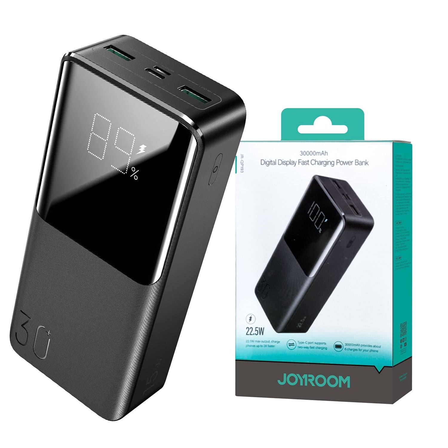 Joyroom Jr-qp193 22.5w Power Bank 30000mah