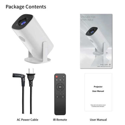 P30 1080p (150 Ansi) Mini 4k Android 11.0 Dual Wifi And Bluetooth 1gb+8gb Portable Projector For Home