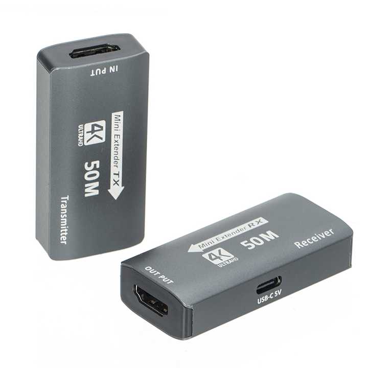 50m Hdmi 4k (original 4k) Range Extender Cat6 Network Hdtv