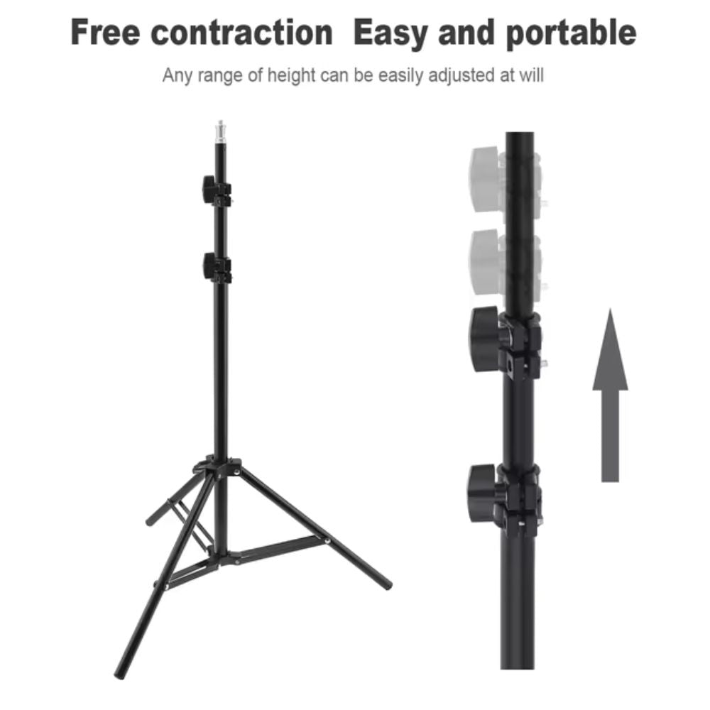 210cm Selfie Ring Light Portable Tripod Stand Fit For Live Photo Studio