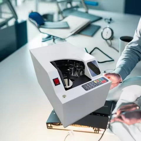 Speedx S129 Desktop Vacuum Banknote Counter With Customer Display High Speed Cash Counting Machine