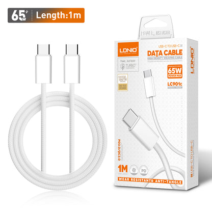 Ldnio Lc901c 65w Pd 3.2 Type-c To C Fast Charging Data Cable