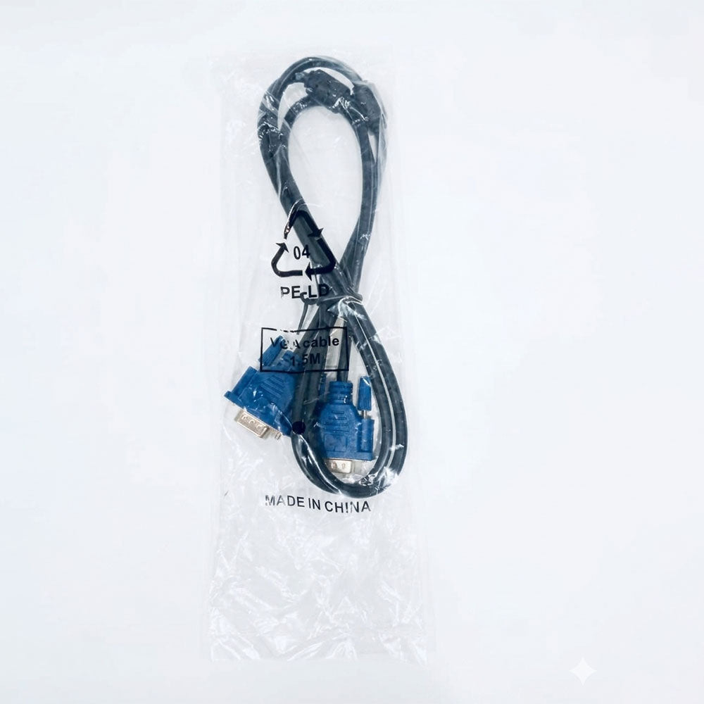 Vga Cable Male To Male 1.5m Blue