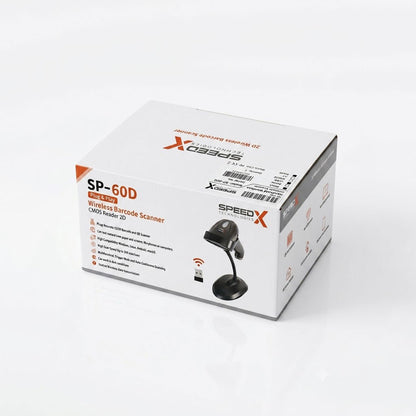 Speed-x 60d 2d Wirless 2.4ghz Barcode Scanner With Stand