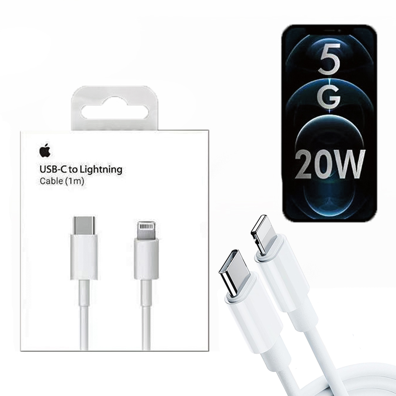 Iphone Pd Cable 20w Aaaa Quality Lightening To Type C