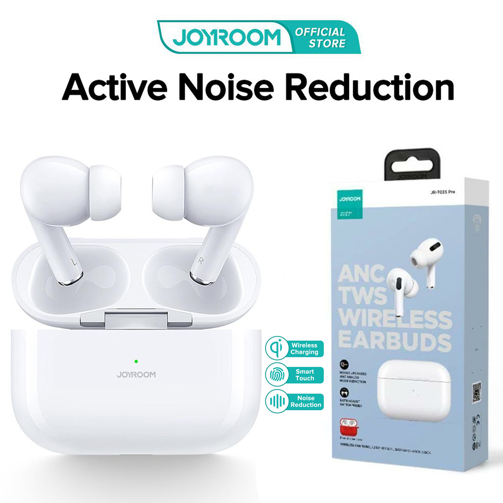 Joyroom Jr-t03s Pro Anc Noise Cancellation With Pop Up Windows Wireless Earbuds Original White
