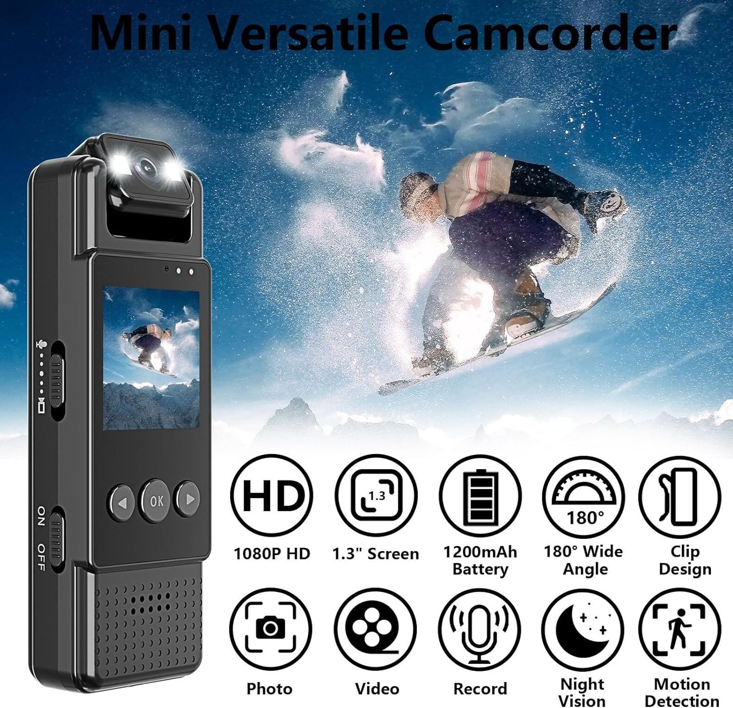 L12 Mini Body Camera Wifi Video Recorder 1080p Wearable Night Vision