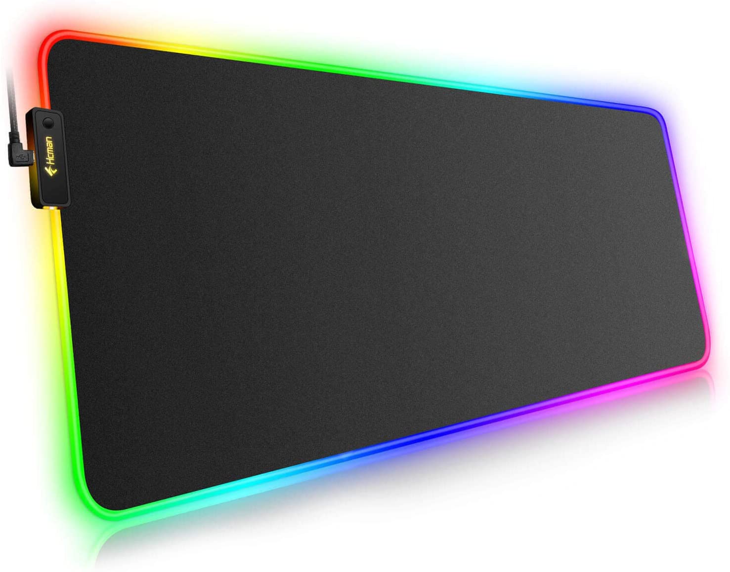 Rgb Gaming Mouse Pad Large (800?300?4mm) Led Mousepad With Non-slip Rubber Base Soft Pad