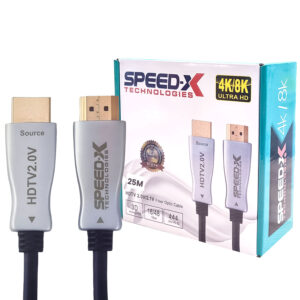 Speed-x 25m Fiber Hdmi Cable 2.0/2.1 Aoc(active Optical Cable) 30awg Copper Support 4k 8k Uhd